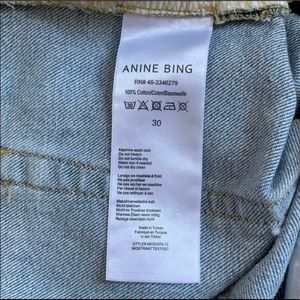 Anine Bing Peyton Jean Light Blue 